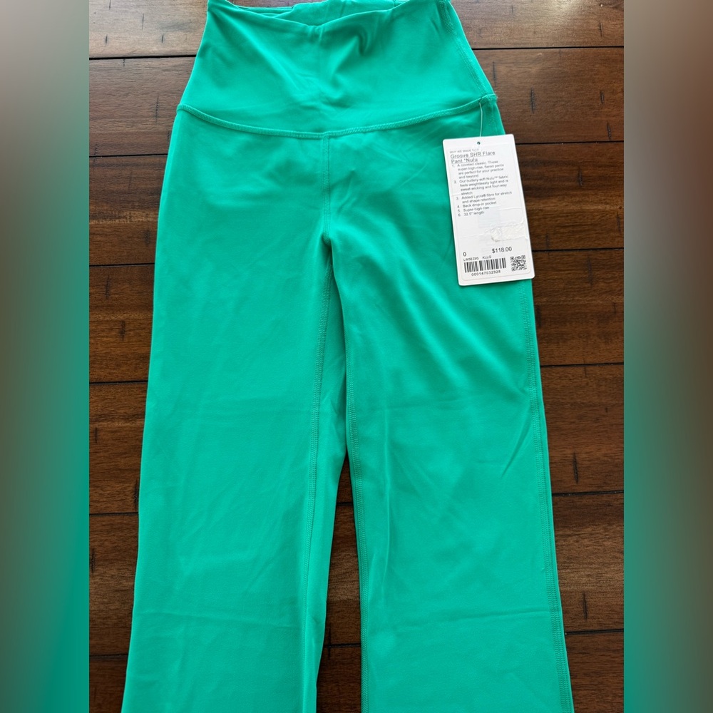 Lululemon Groove SHR Flare Pant Kelly Green Size 0 | Super High-Rise | NWT - Picture 7 of 8